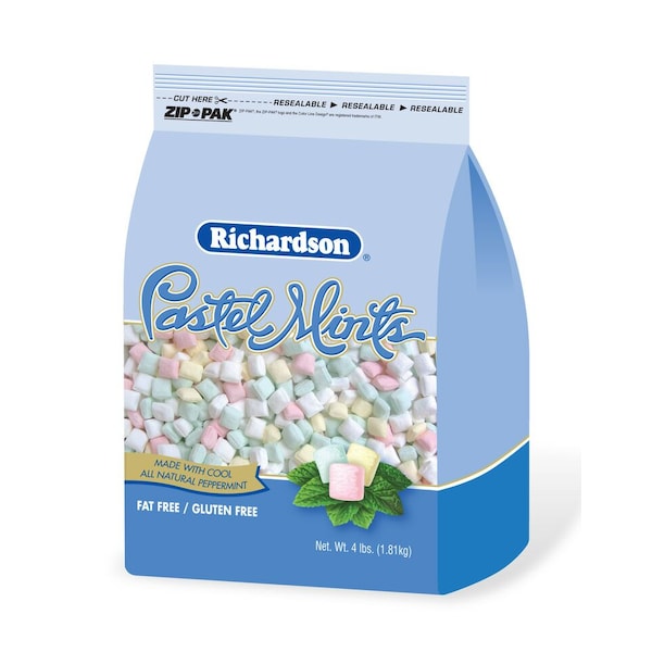 Richardson Richardson Gluten Free Fat Free Pastel Mints Bag 4lbs, PK6 06511 - main
